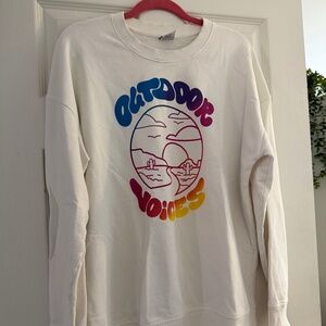 Outdoor voices crew neck sweatshirt